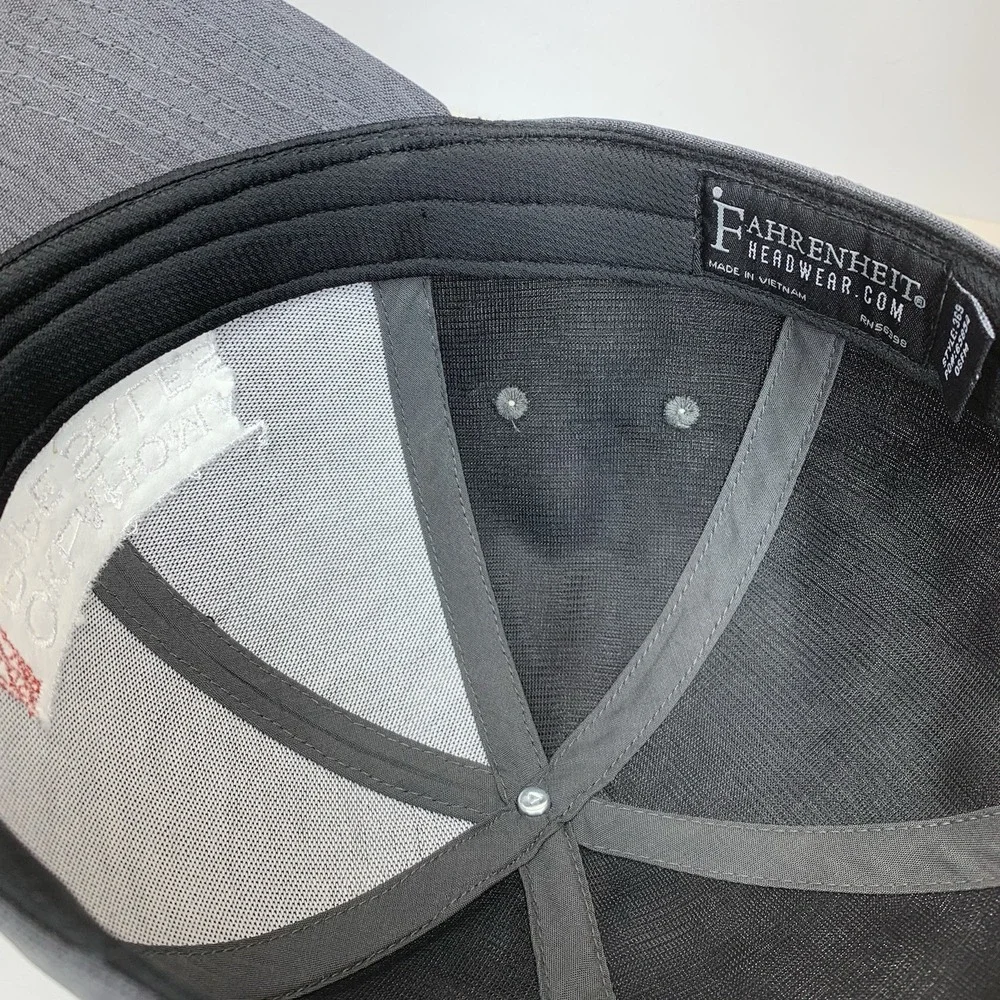 Oklahoma Pipe Sales Hat Gray OSFM Adjustable Strap Fahrenheit Baseball Cap